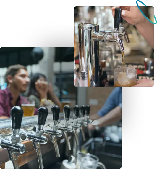Tap Insights real-time analytics dashboard tracking draft beer pours, keg levels and tap performance